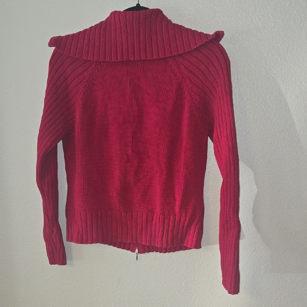 High Sierra Women's Vibrant Red Knit Cardigan - Picture 7 of 8